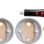 Tesa Power Kit BK20-2: Adapter-Set mit Kleber und Inbus für Bad-Accessoires.