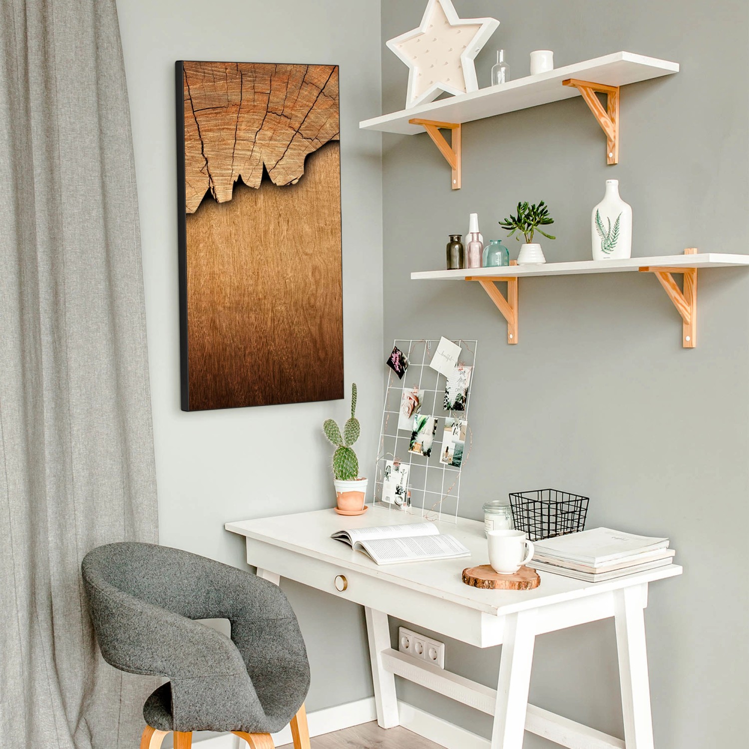 Banjado Magnettafel 37x78cm Magnetwand Schwarz Aus Metall