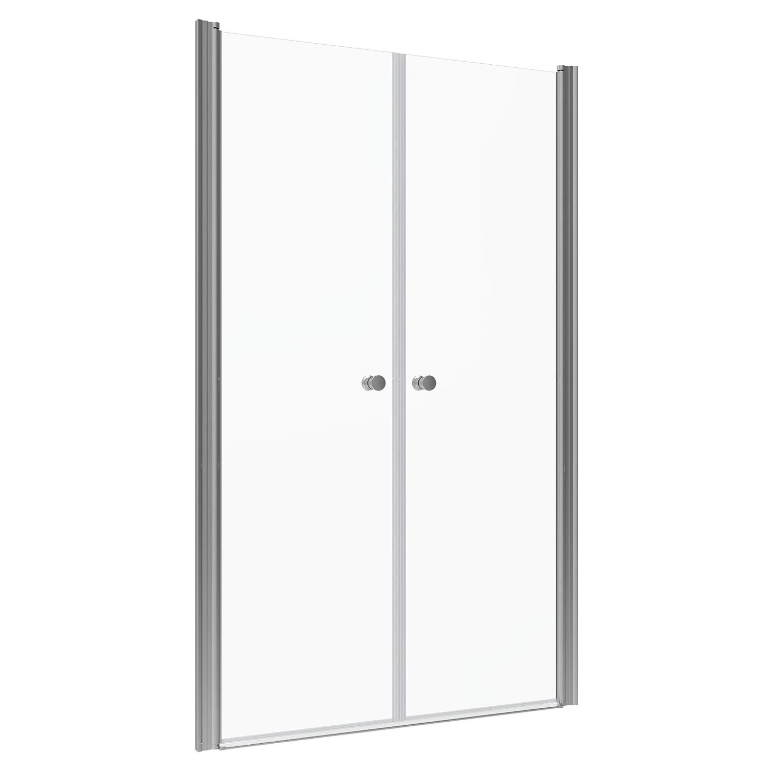 Aquabatos 130 x 195 cm Duschkabine Nischentür Duschtür Glas Schwingtür 6 mm ESG Sicherheitsglas Pendeltür für Dusche Gla...