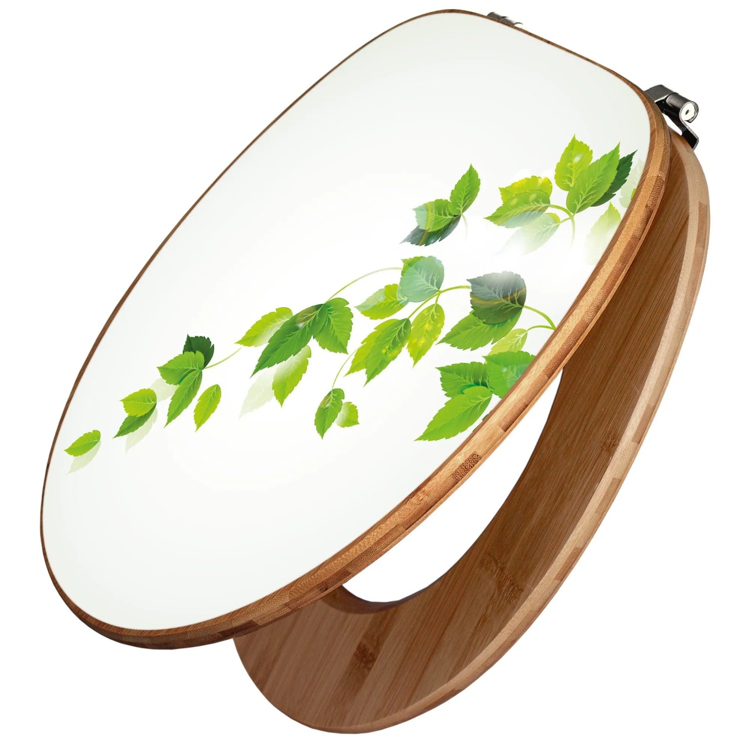 Banjado Design WC Sitz Bambus Toilettendeckel Toilettensitz Bambus Holz Klo günstig online kaufen