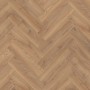 Wasserfestes Laminat im Fischgrätmuster, Historic Oak Dekor. Robust und pflegeleicht.