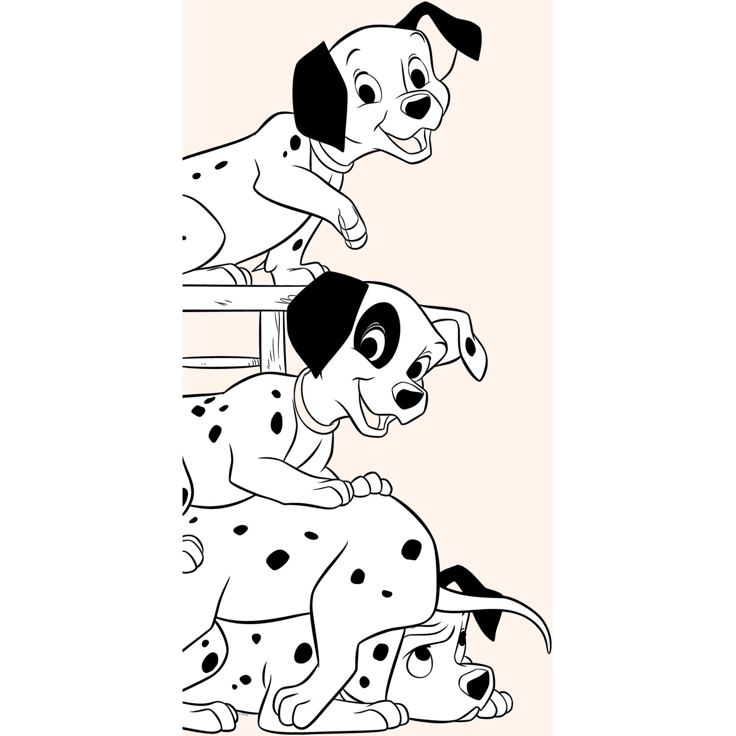 Komar Wandbild 101 Dalmatian Playing 50 x 70 cm