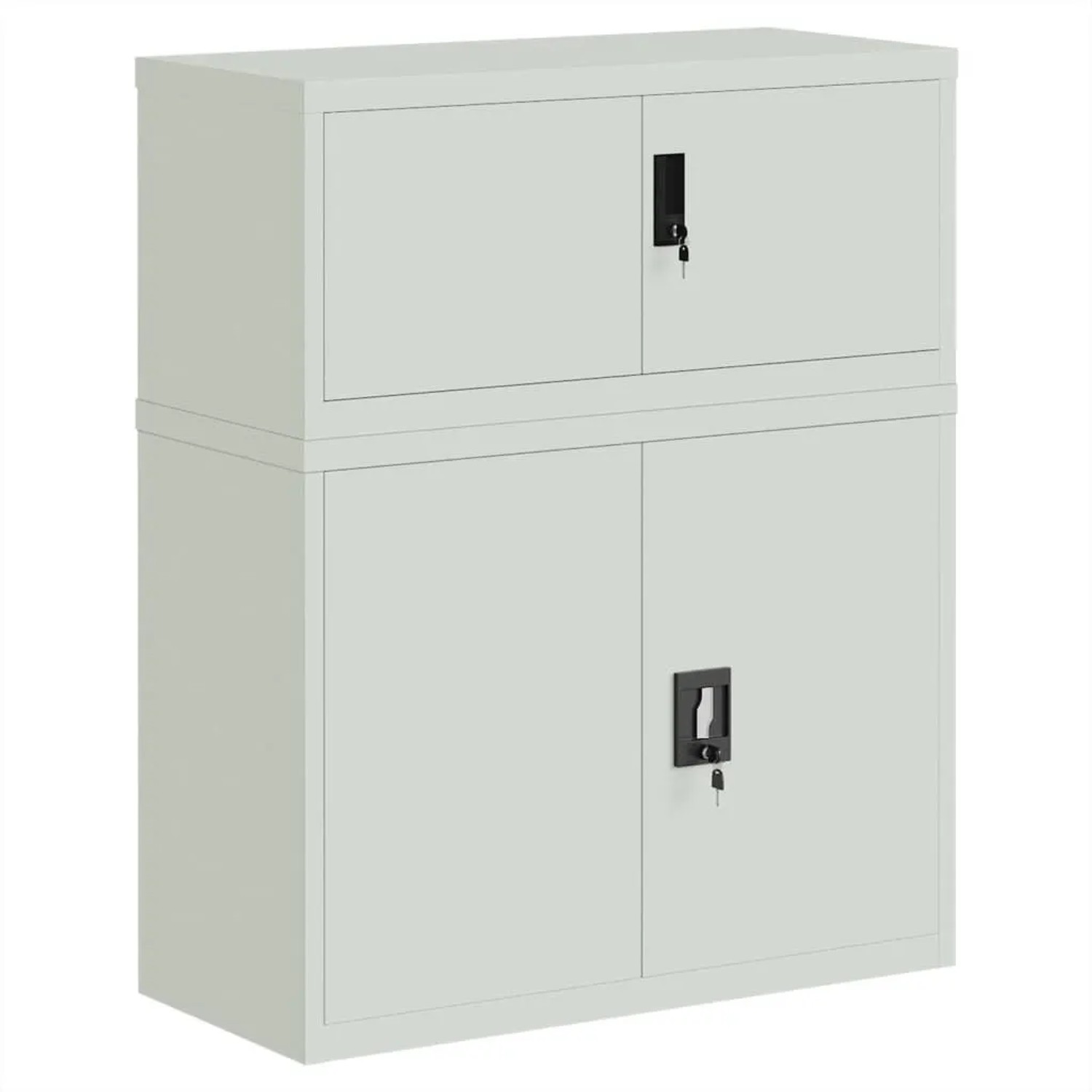 vidaXL Aktenschrank Hellgrau 90x40x110 cm Stahl 3188316 günstig online kaufen