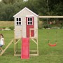 Wendi Toys Kinderspielhaus Elefant mit Rutsche und Schaukel im Garten.