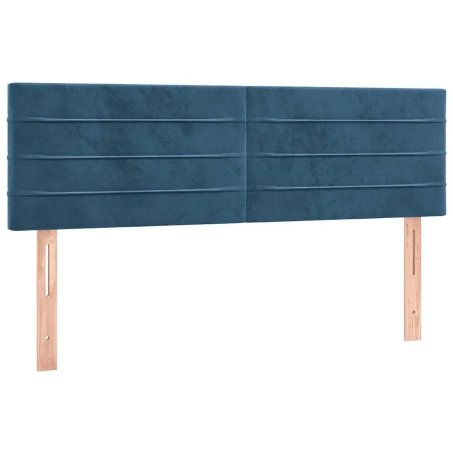 vidaXL Kopfteile 2 Stk Dunkelblau 72x5x78/88 cm Samt 346156