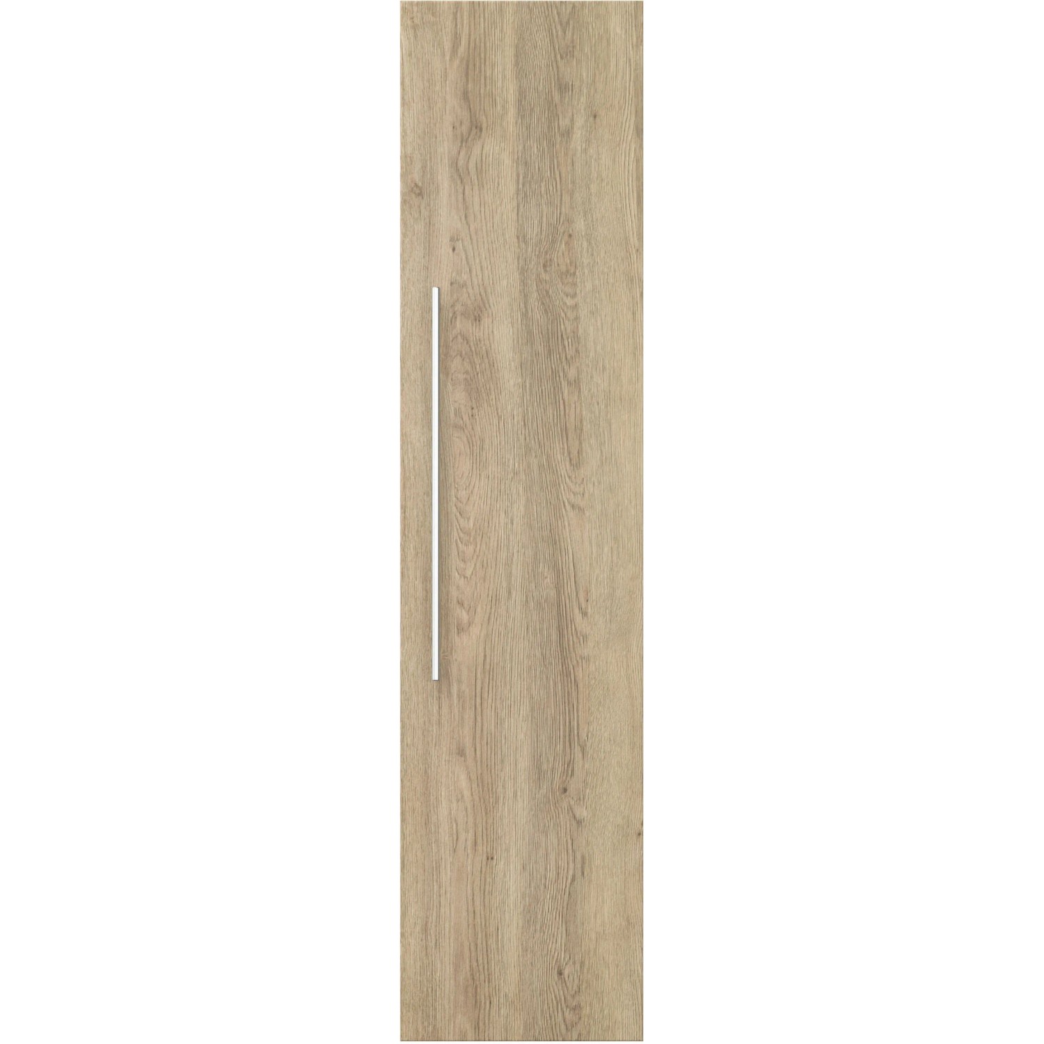 Posseik Bad-Hochschrank Homeline, Eiche hell, 35 cm breit. Badezimmerschrank mit Griff.