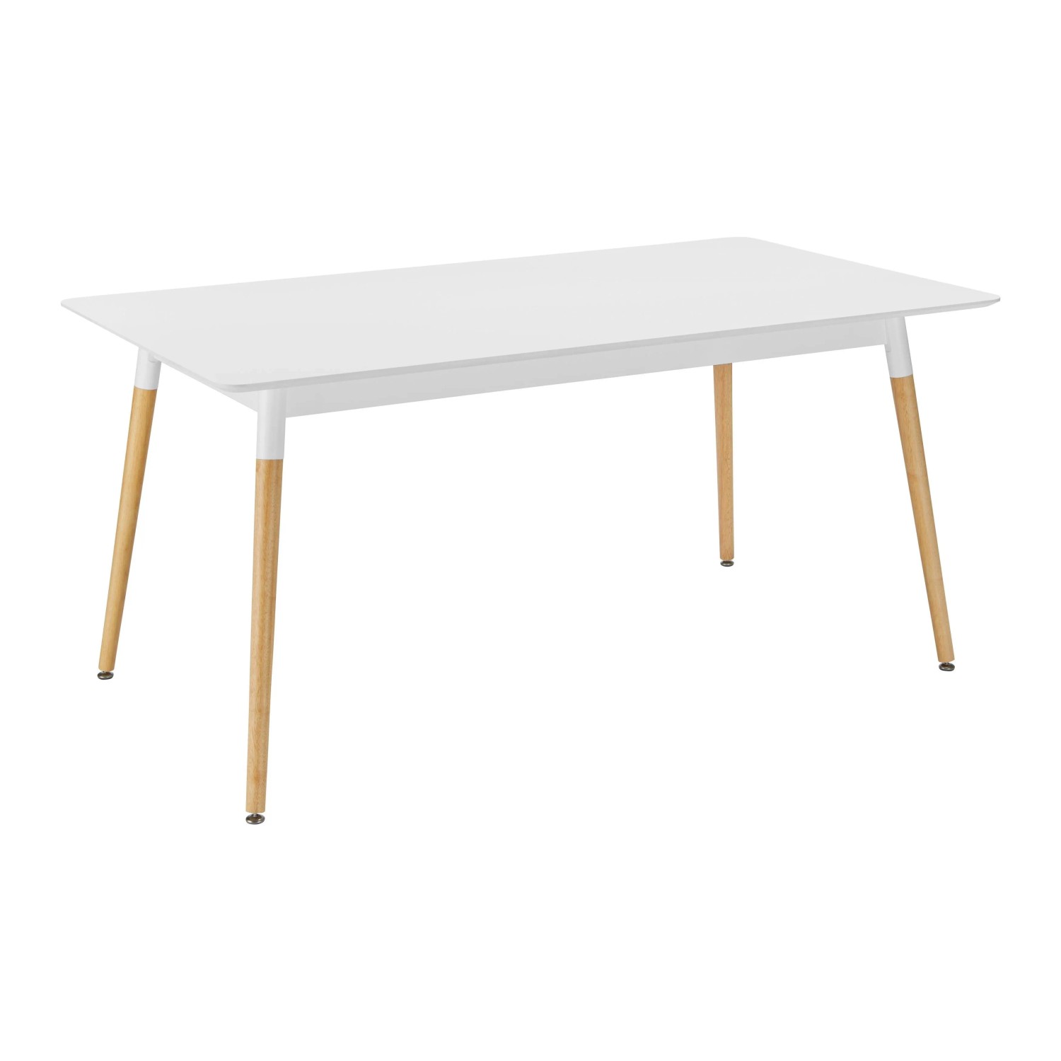 Bessagi Home Esstisch Alena Weiß/ Eichefarben MDF ca. 160x75cm