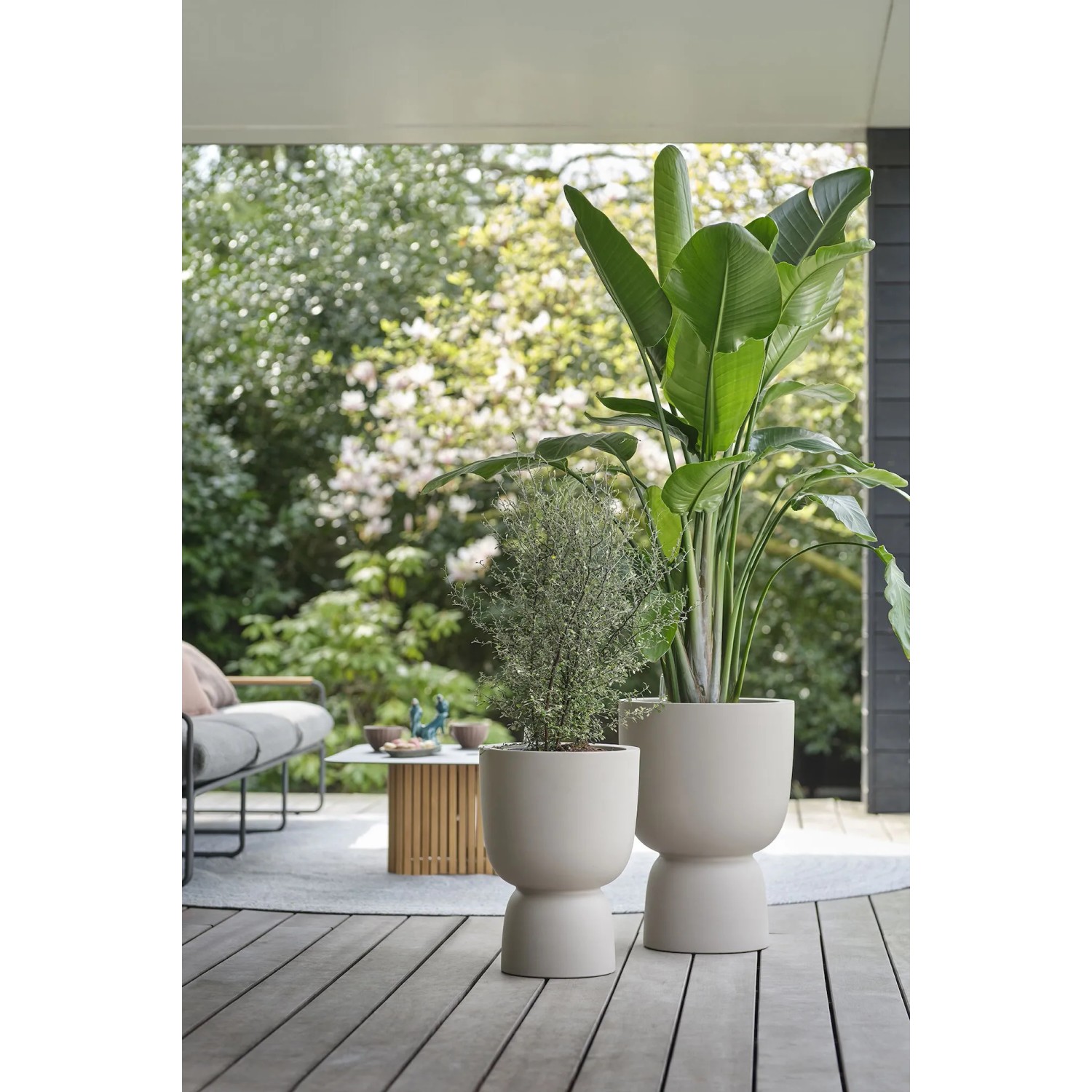 Elho Sereh High 30 Blumentopf 29.5 X 40.5 Cm Grün/Nordic Green – 100% Recycelt