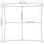 vidaXL Sonnensegel quadratisch 3x3 m Anthrazit. Technische Zeichnung mit Maßen.