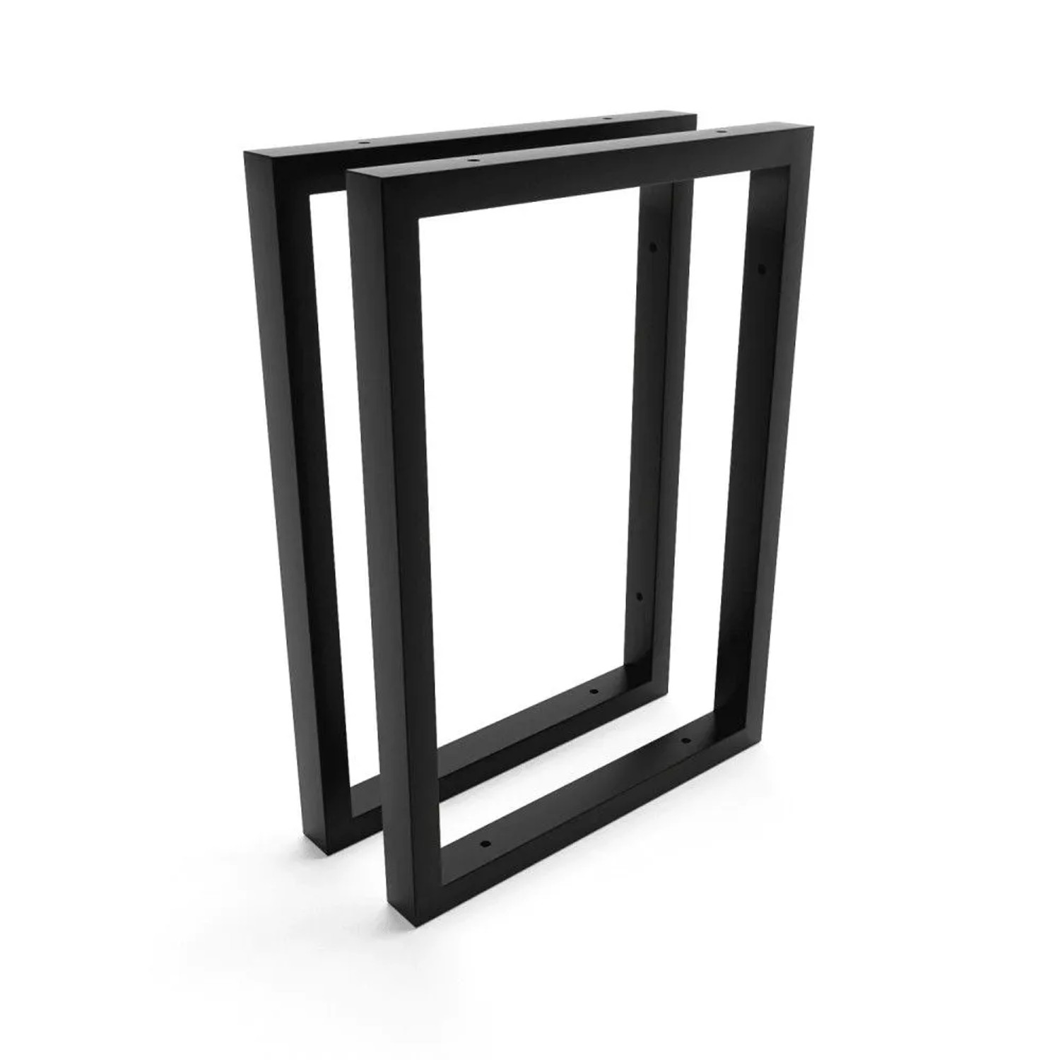 HEVVA Waschtischhalterung REUSS 30 cm Tief 2er Set Schwarz