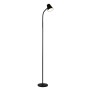 Schwarze LED Stehleuchte Pongo mit flexiblem Arm für optimale Beleuchtung.