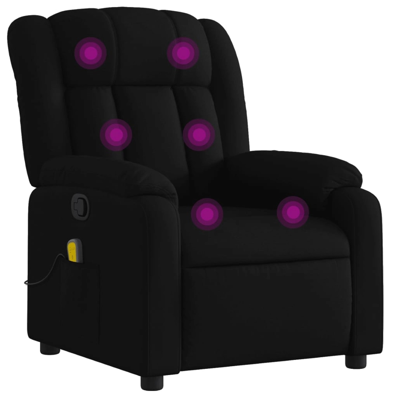 vidaXL Massagesessel Schwarz Stoff Modell 12 günstig online kaufen