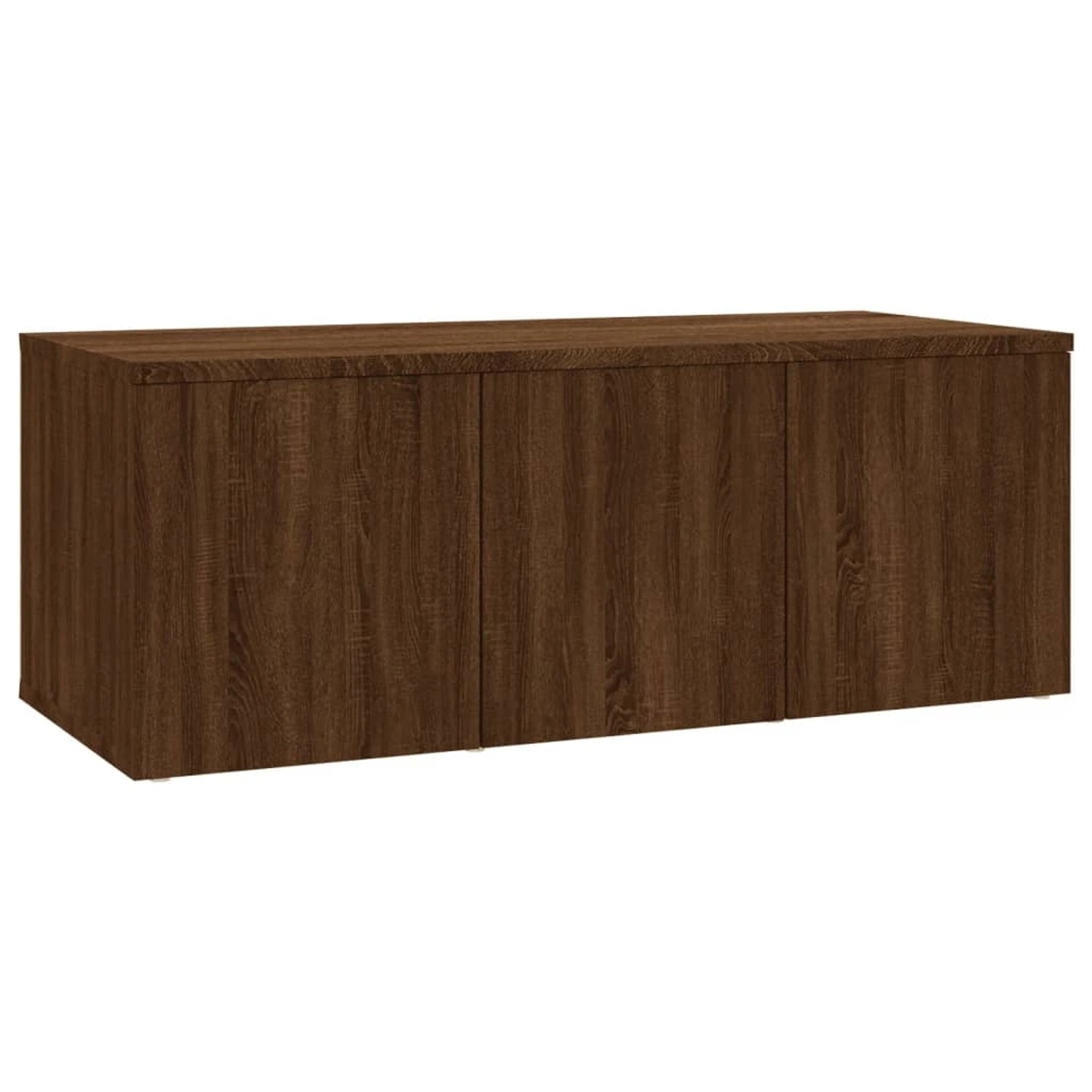 Vidaxl Tv-schrank Braun Eichen-optik 80x34x30 Cm Holzwerkstoff günstig online kaufen