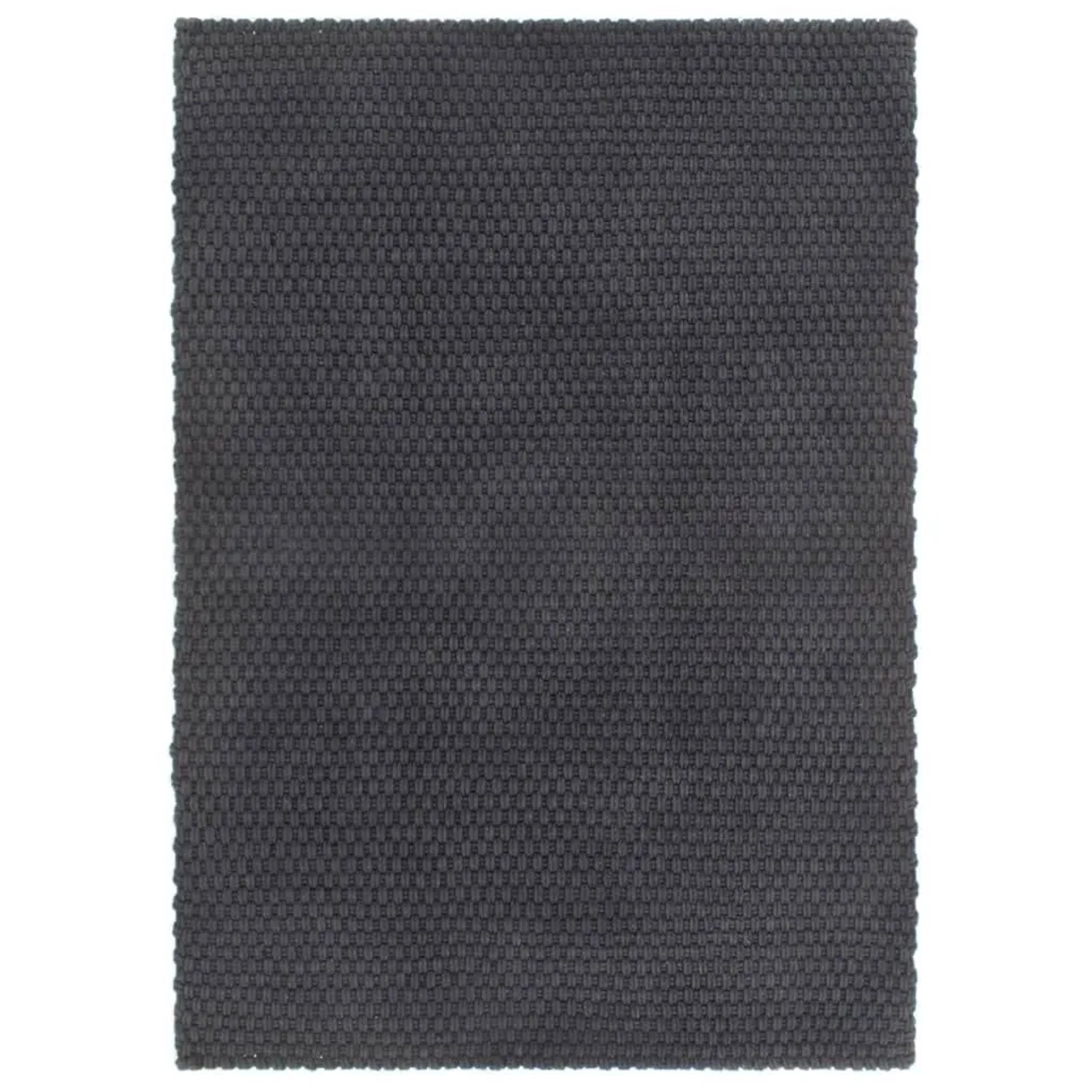 vidaXL Teppich Rechteckig Anthrazit 160x230 cm Baumwolle 345117