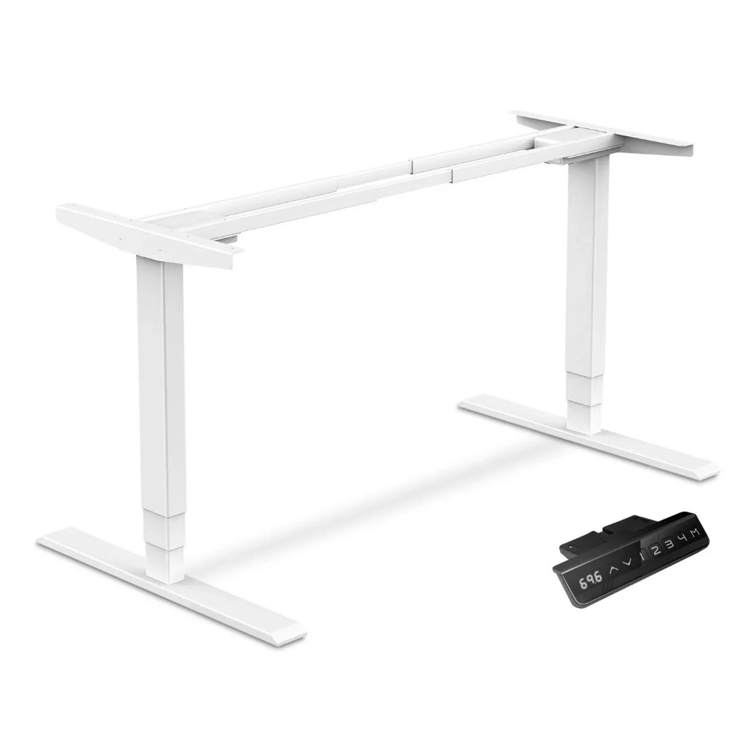 SOTECH CAVO Tischgestell TG1-80 Weiß Elektrisch Höhenverstellbar 590 Bis 1240 mm Breitenverstellung 1080 Bis 1600 mm Tragkraft 80 Kg