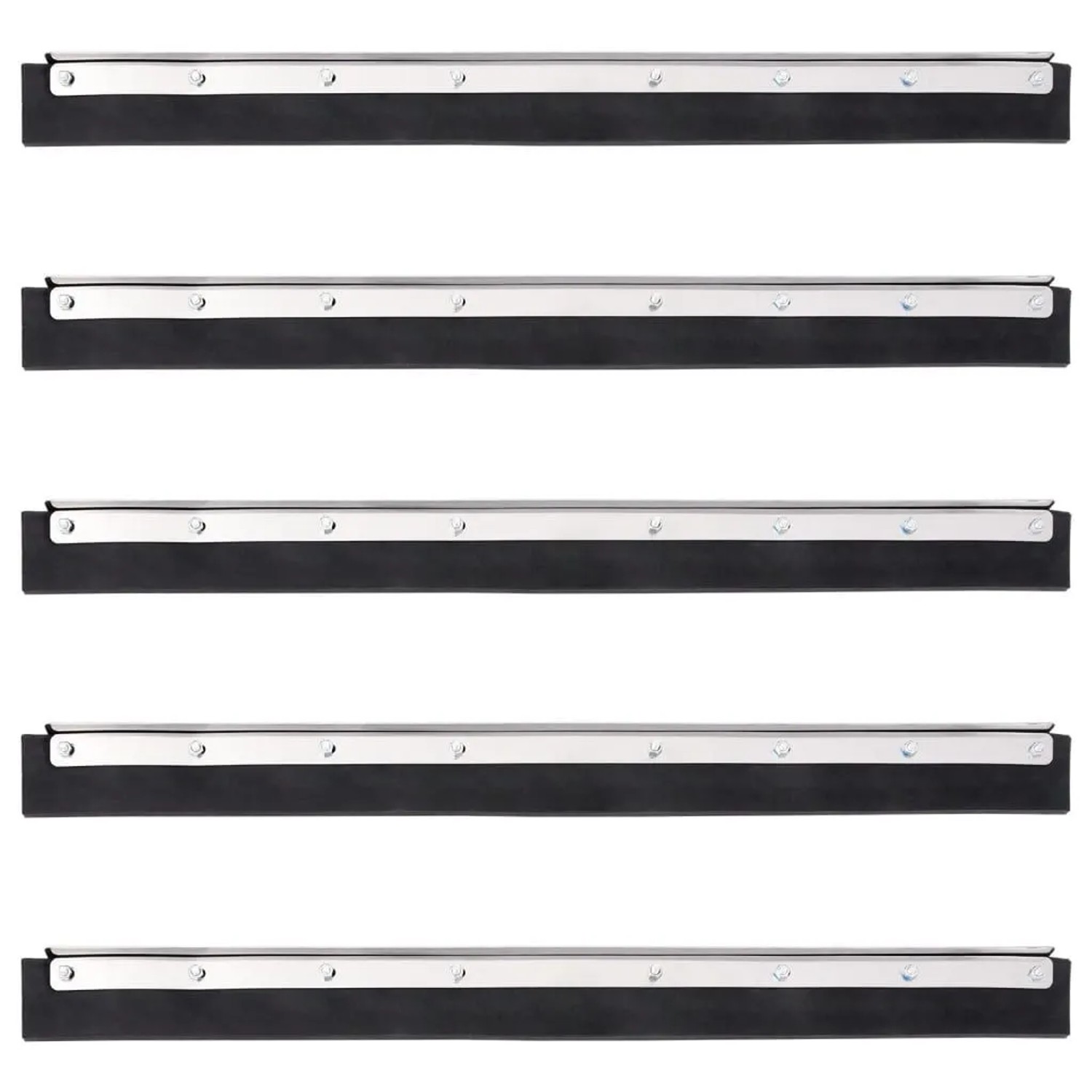 vidaXL Bodenabzieher 5 Stk 55x2x5 cm Stahl und Gummi 4008379