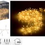 LED Lichterkette Cluster 100 warmweiße LEDs Silberdraht innen
