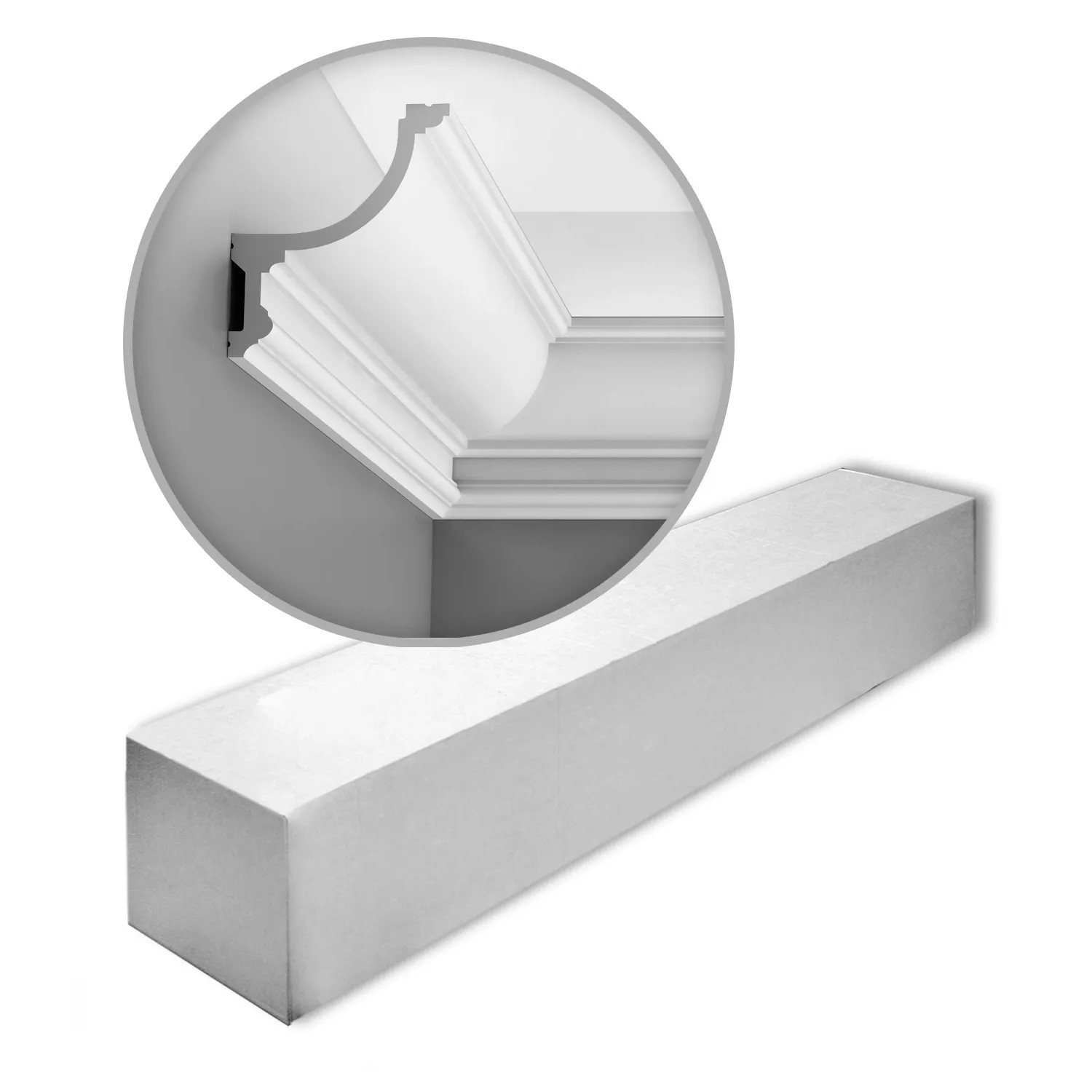 ORAC DECOR C901 LUXXUS Zierleisten 1 Karton Set 12 Stuckleisten 24 m Weiß günstig online kaufen