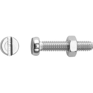Gewindeschraube M4 x 20 mm Schlitz Edelstahl A2 8 Stück
