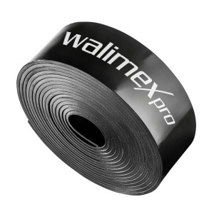 Gerolltes schwarzes Walimex Pro Magnetband für Fotohintergründe. Beschwert Papier & Stoff, 2,7m lang.