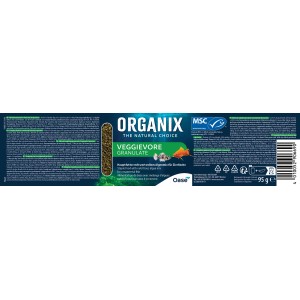 Oase Organix Veggievore Granulate Fischfutter, 250ml, für pflanzenfressende Fische.