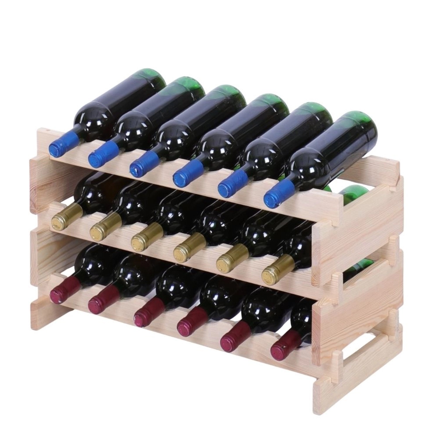 PROREGAL Weinregal VINOTECA FLEX PRO HxBxT 37x65x28cm 18 Flaschen Auf 3 Fbe günstig online kaufen