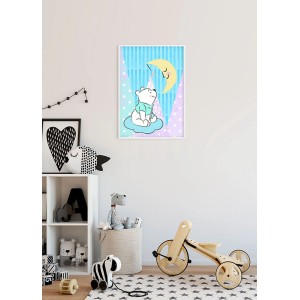 Disney Poster "Pu der Bär" (40x50 cm) in Multicolor für Kinderzimmer.