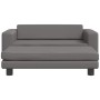 vidaXL Hundebett mit Verlängerung Grau 100x50x30 cm Kunstleder 172029_3