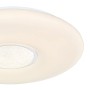 Weiße Globo LED-Deckenleuchte Sully, Ø 41cm, mit Farbwechsel und Glaskristallen.