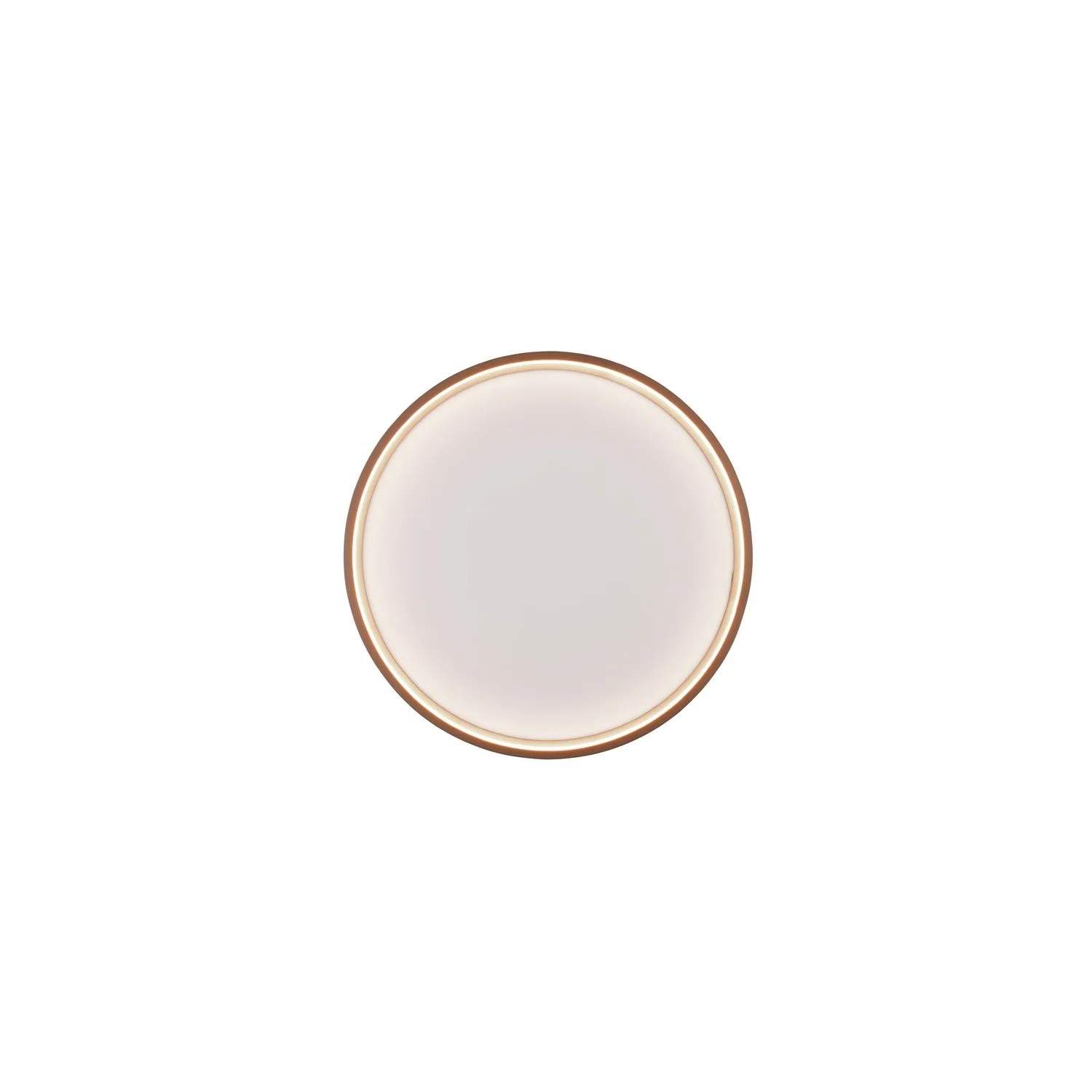 Runde Trio LED-Deckenleuchte Doha, Coffee-farben, Ø 45cm. Moderne Deckenlampe.