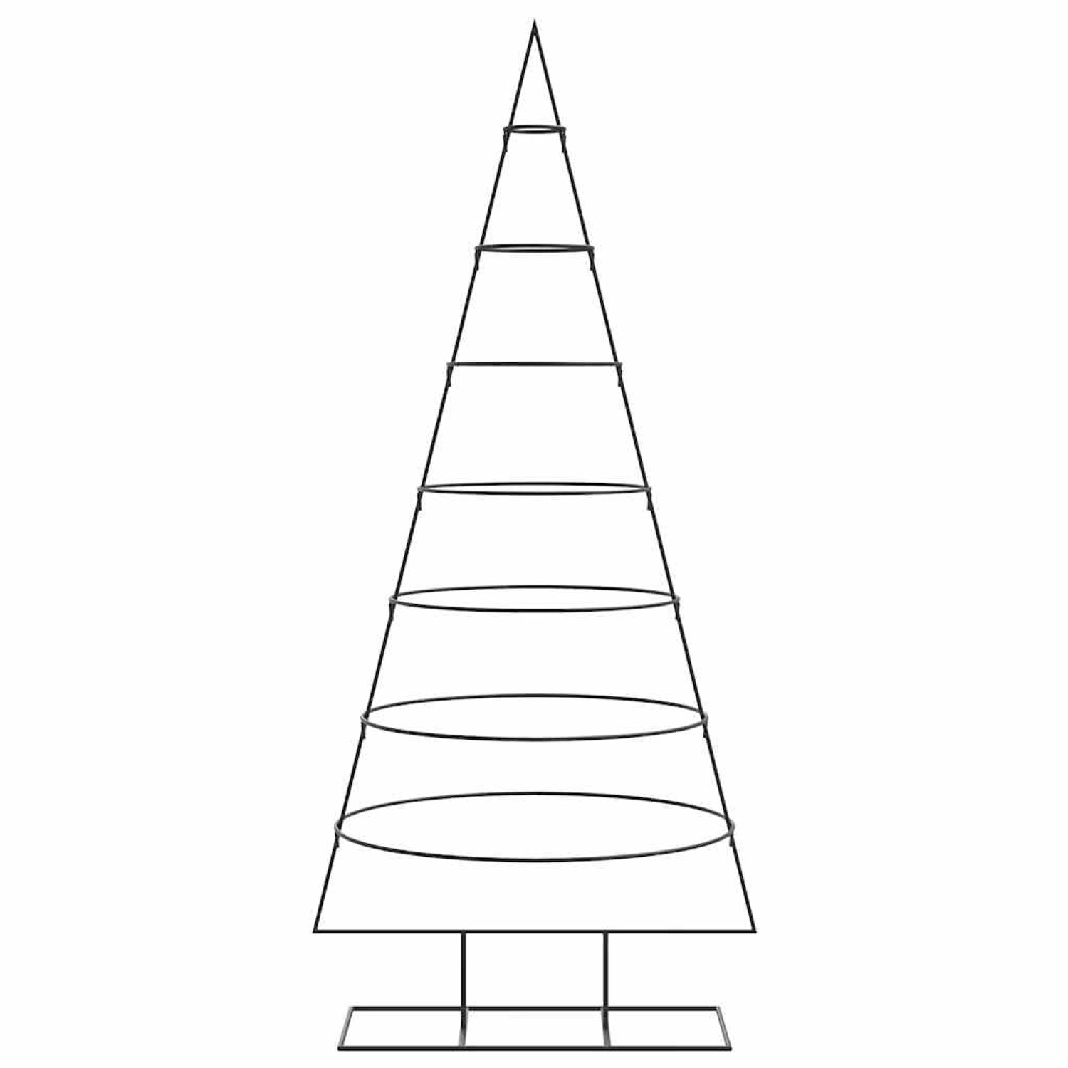 vidaXL Metall-Weihnachtsbaum für Dekorationen Schwarz 180 cm 4018949 günstig online kaufen