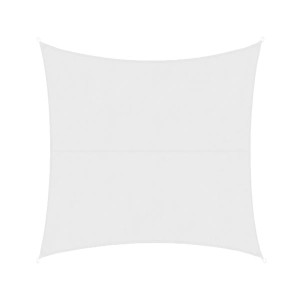 Quadratisches, wasserabweisendes Karat Sonnensegel in Weiß, 3x3 m, für Garten, Terrasse und Balkon.