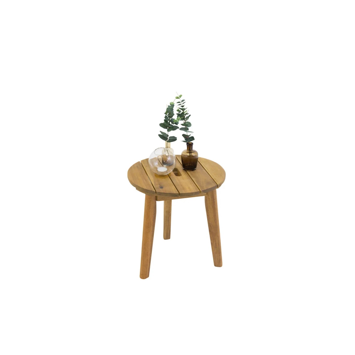 ebuy24 Chania Beistelltisch Ø40cm Akazie