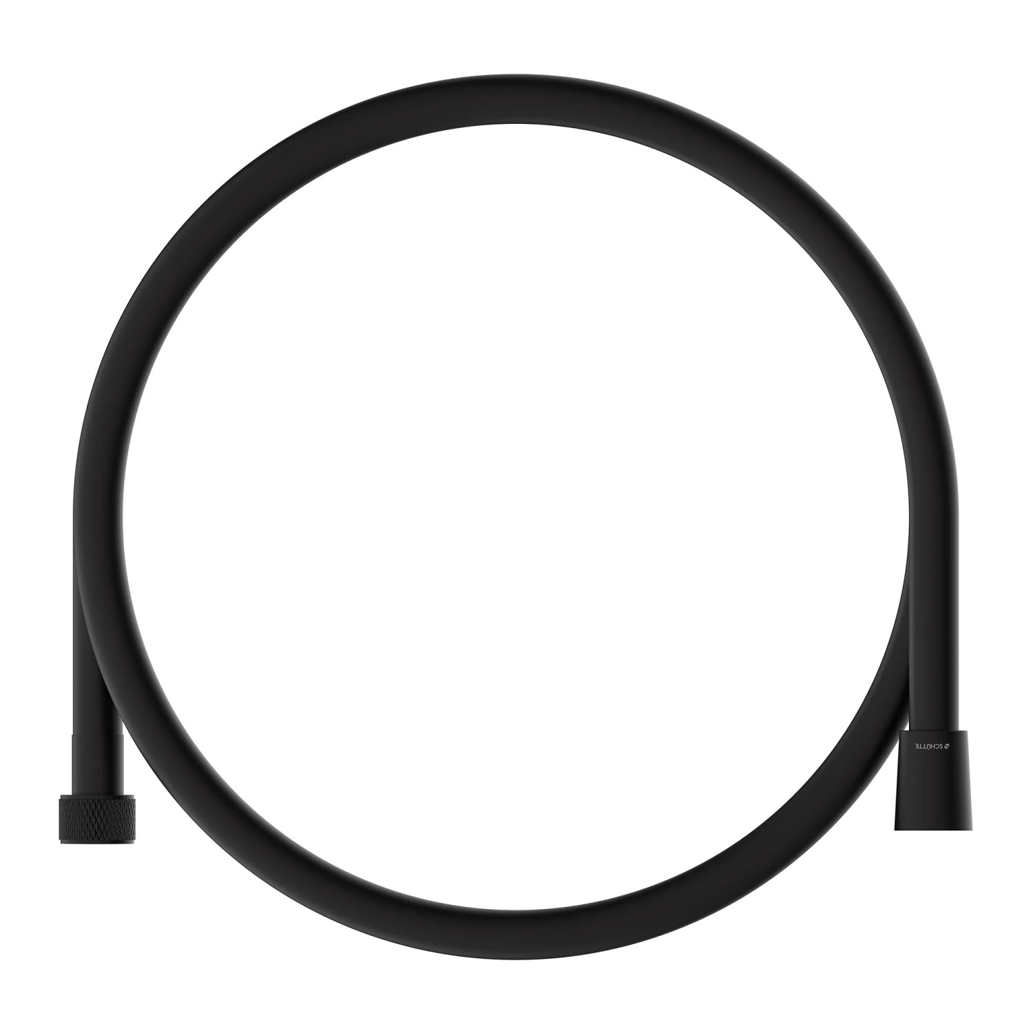 Schwarzer Schütte Brauseschlauch aus Kunststoff, 200 cm lang.