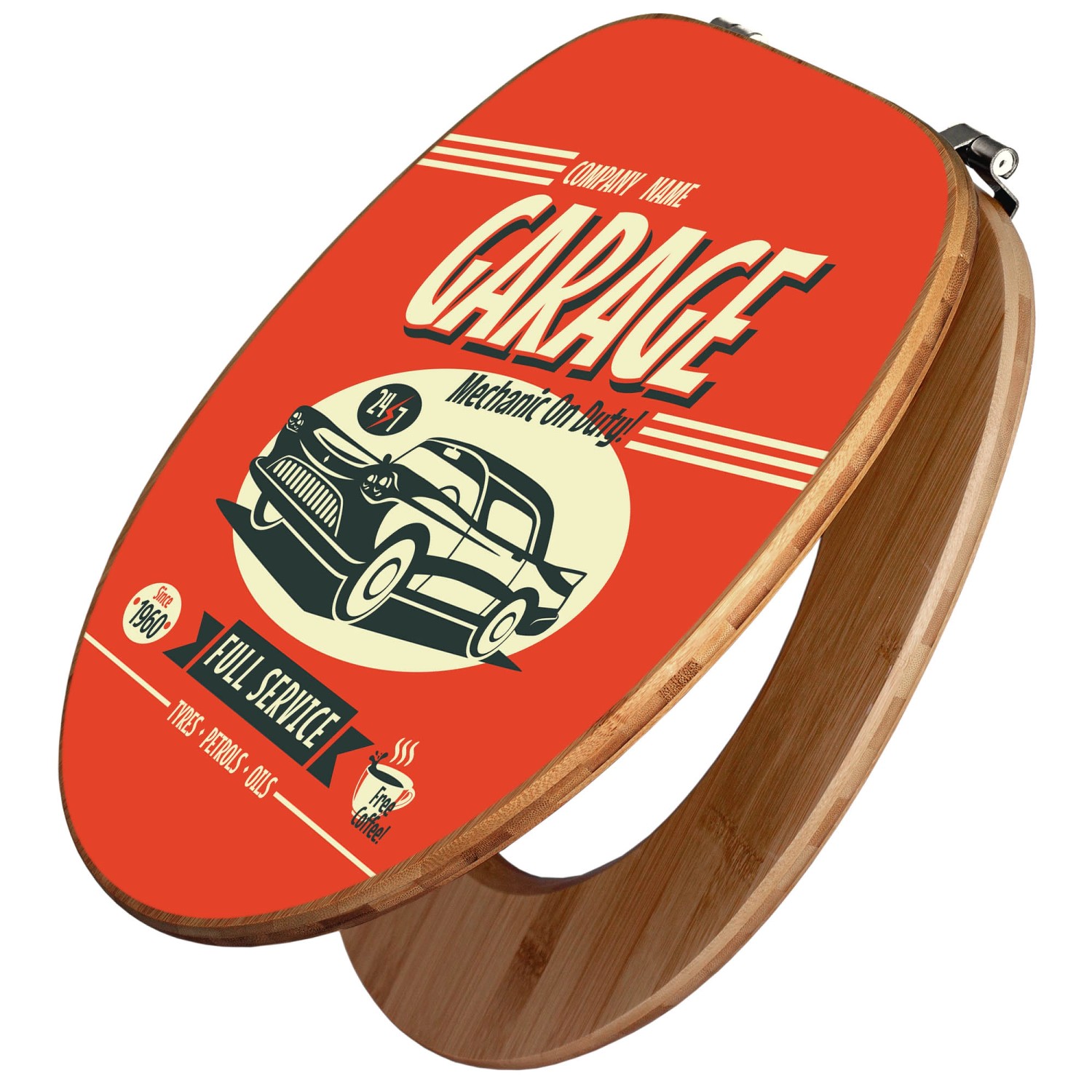 Banjado Design WC Sitz Bambus Toilettendeckel Toilettensitz Bambus Holz Klo günstig online kaufen