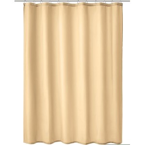 Kleine Wolke Duschvorhang Kito, 180x200 cm, Natur, aus Polyester mit Metallösen.