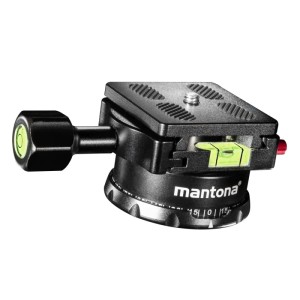 Mantona Panoramakopf Panorama Stativkopf 360° Kugelkopf Schnellwechselplatte
