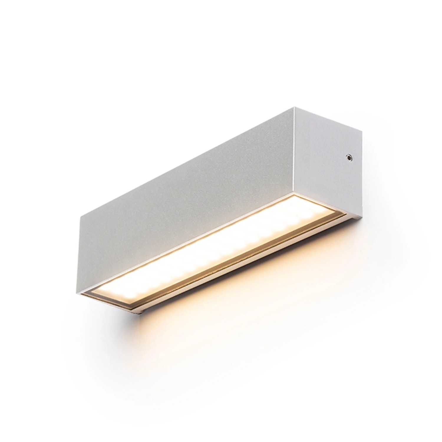 Rendl Aussenleuchte Camargue Silbergrau Glas Satiniert 6 W IP65
