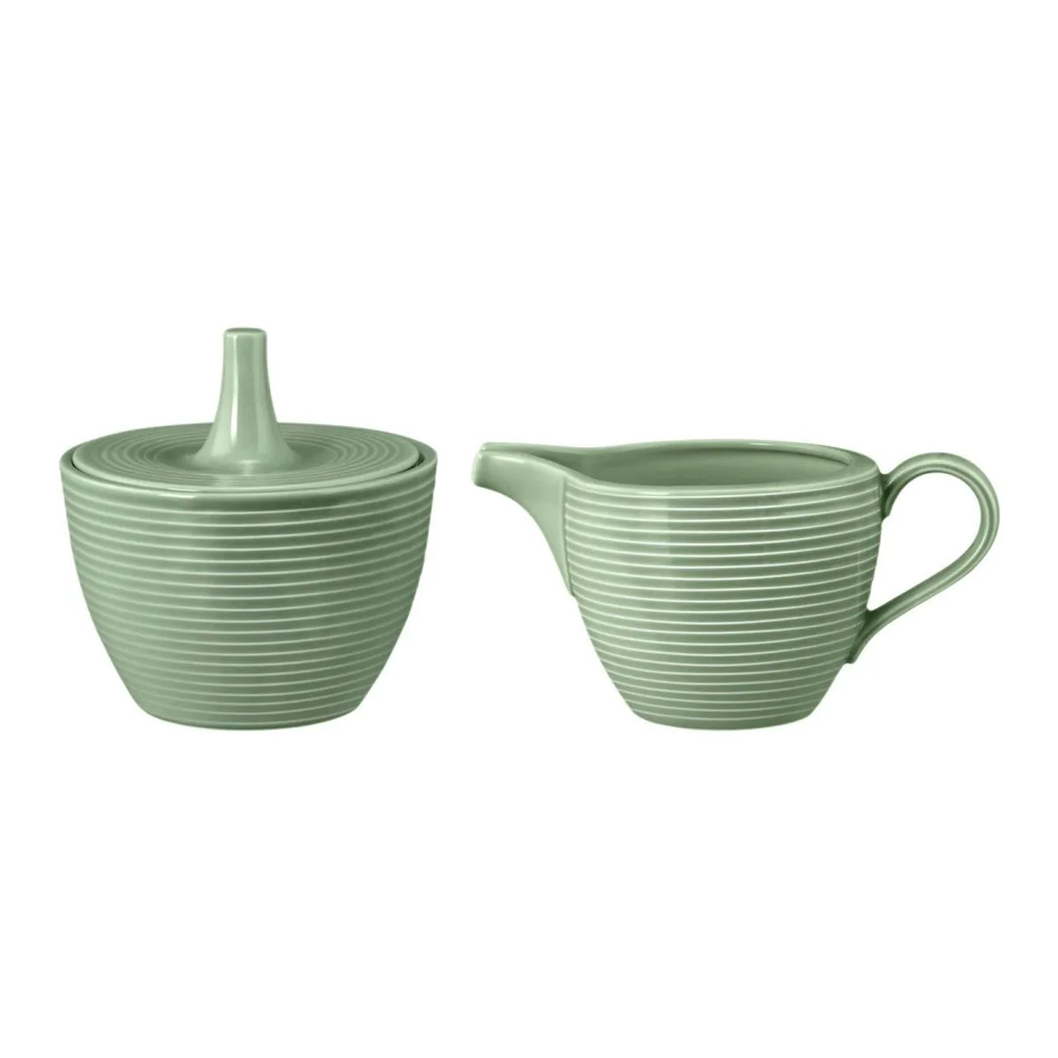 Seltmann Weiden Beat Color Glaze Milch- und Zucker-Set 2-teilig Salbeigrün