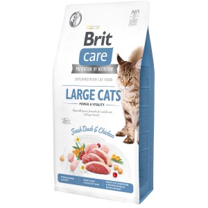 Brit Care Katzen-Trockenfutter Adult Large Breed Duck and Chicken 7kg Packung.