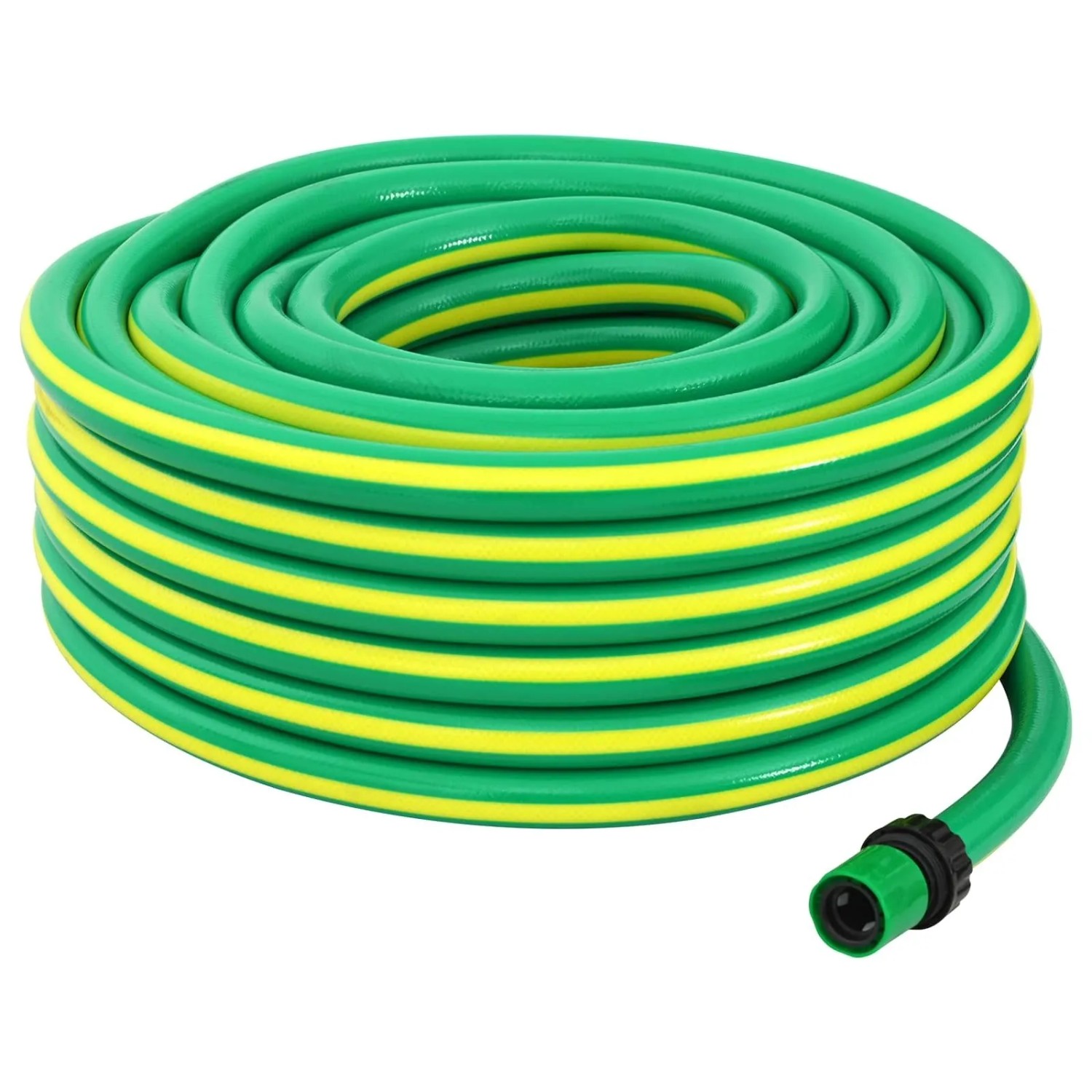 vidaXL Gartenschlauch 5-Lagig Grün und Gelb 12 mm 30 m PVC 42035815