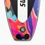 Suprfit SUP Board Water Marble, Detail der bunten, marmorierten Spitze mit Ventil und Tragegriff. Ideal für Wassersport.
