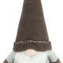 Brauner Deko-Wichtel aus Polyester, 48 cm hoch, für die Weihnachtsdekoration.