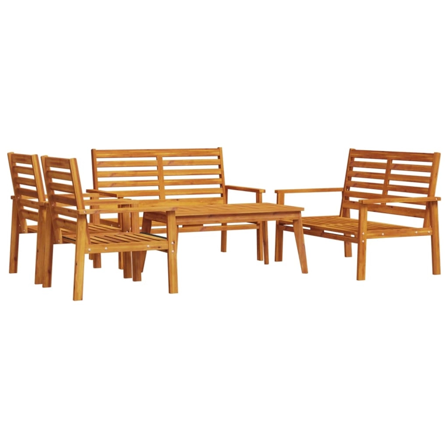 vidaXL 5-Tlg Garten-Lounge-Set Massivholz Akazie 3211800 günstig online kaufen