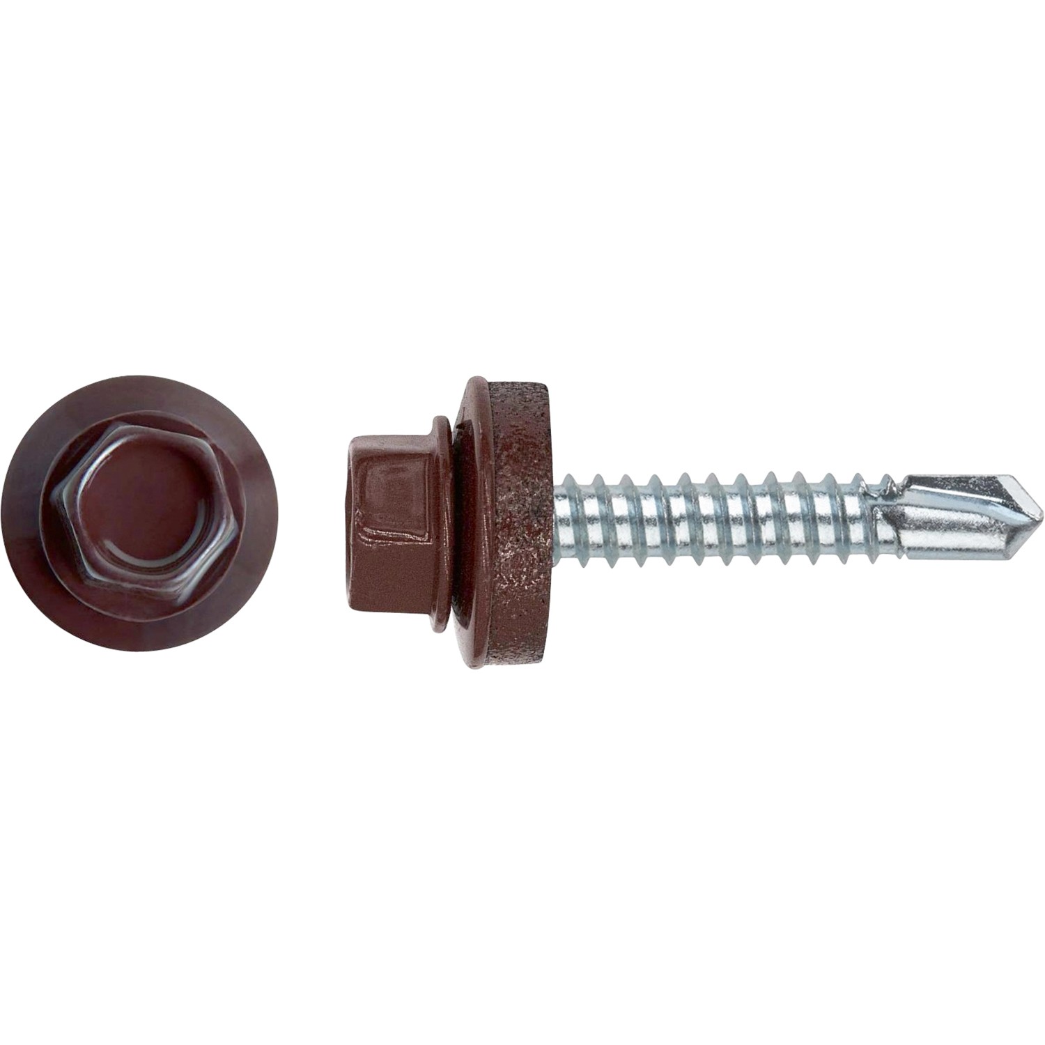 Blechschrauben Sechskantkopf DIN 7504K Ø 4,8 mm x 35 mm Stahl 100 Stück