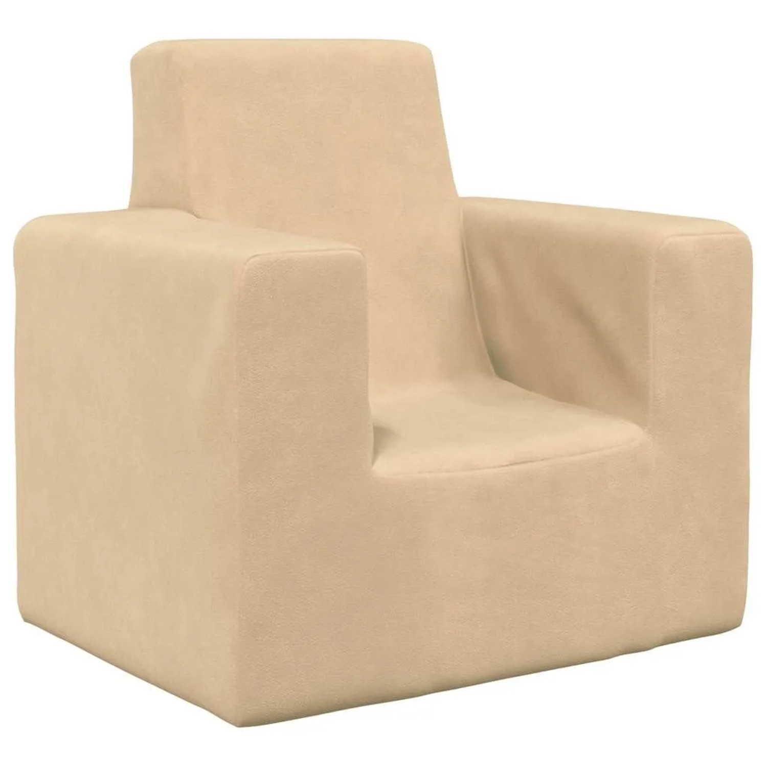 vidaXL Kindersofa Creme Weich Plüsch 4104793