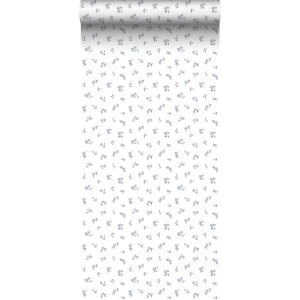 Sanders & Sanders Tapete Blumen Blau 50 x 900 cm