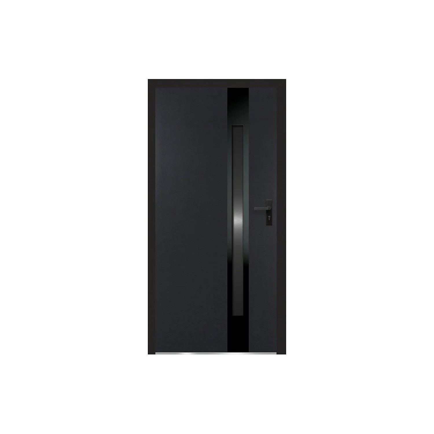 Vente-unique Haustür Braga Anthrazitgrau 97.5 cm
