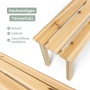Holz4home Gartenbank aus Tannenholz, naturbelassene Holzbank für den Garten.