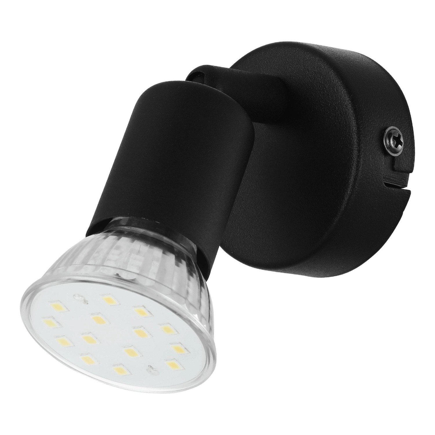 Eglo Spot Buzz-LED 1-flammig Ø 6 cm Schwarz